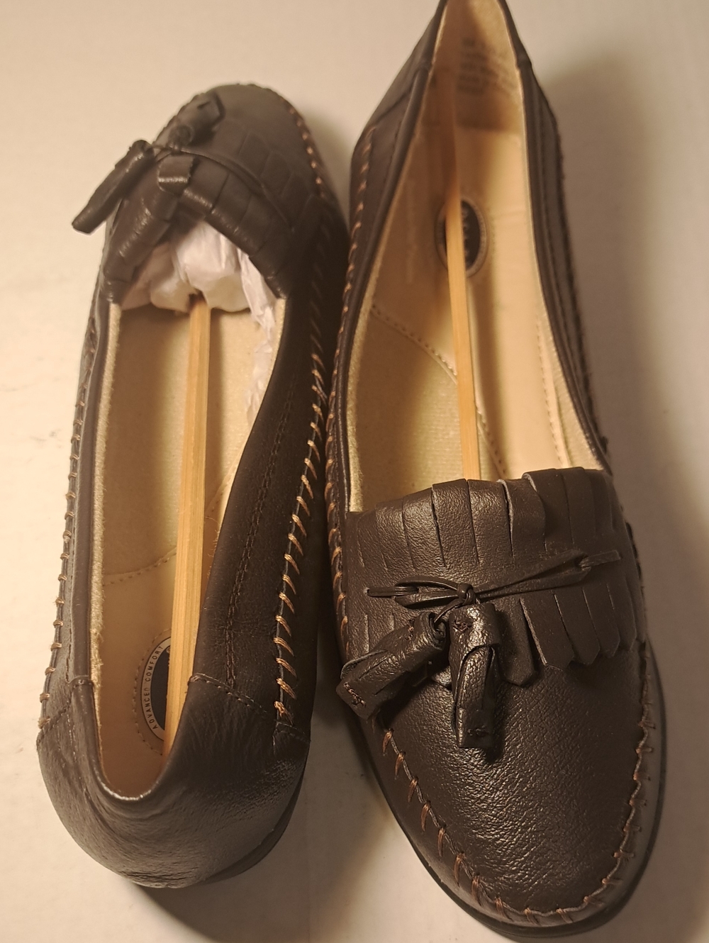Dr. Scholl's Women's Dark Brown Tassel Fringe Moccasins